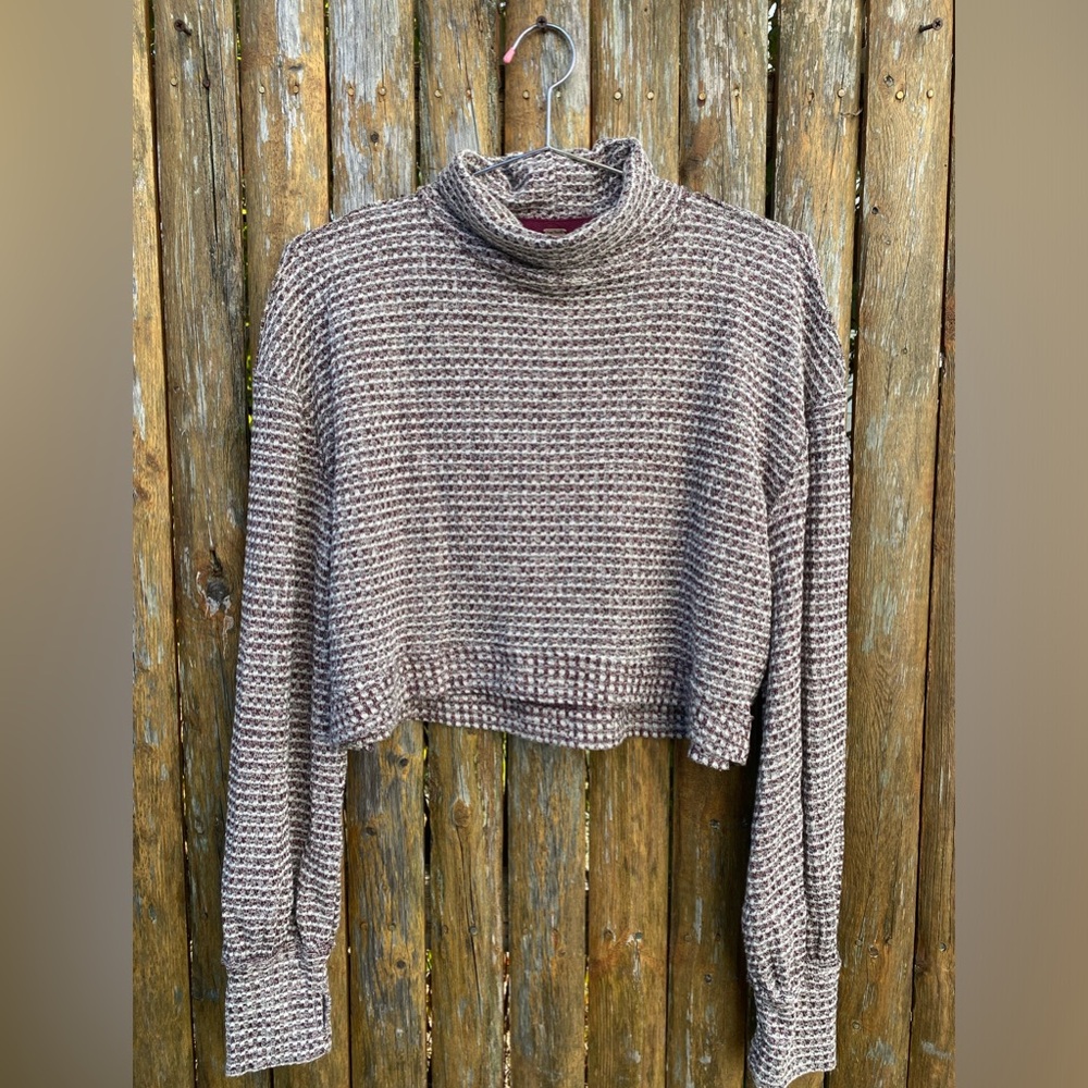 Free People Waffle Knit Sweater